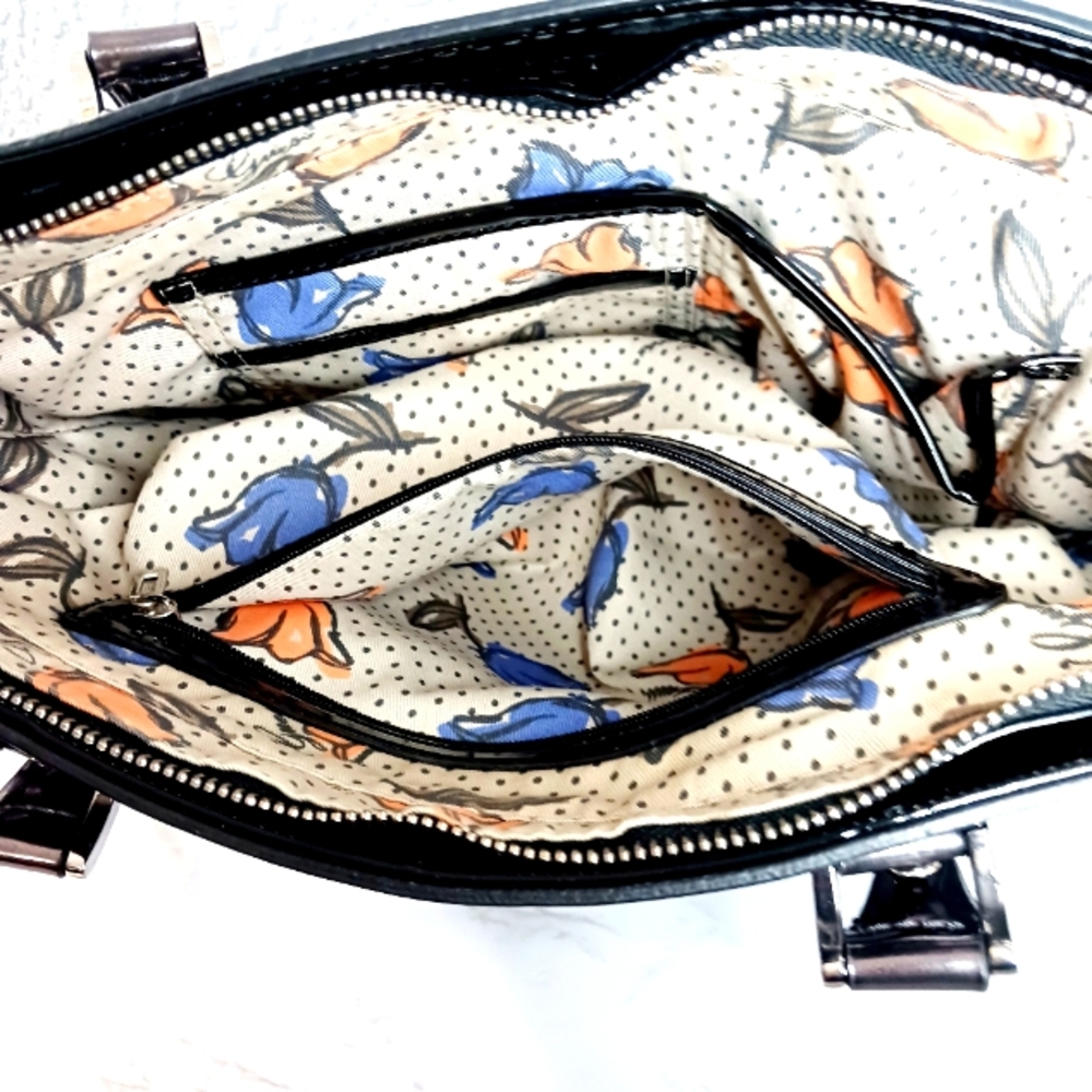 Guess Black and Silver Tote with Structured Design - Picture 8 of 13